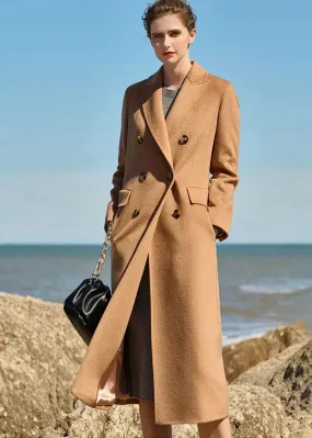 Double Breasted Long Wool Coat