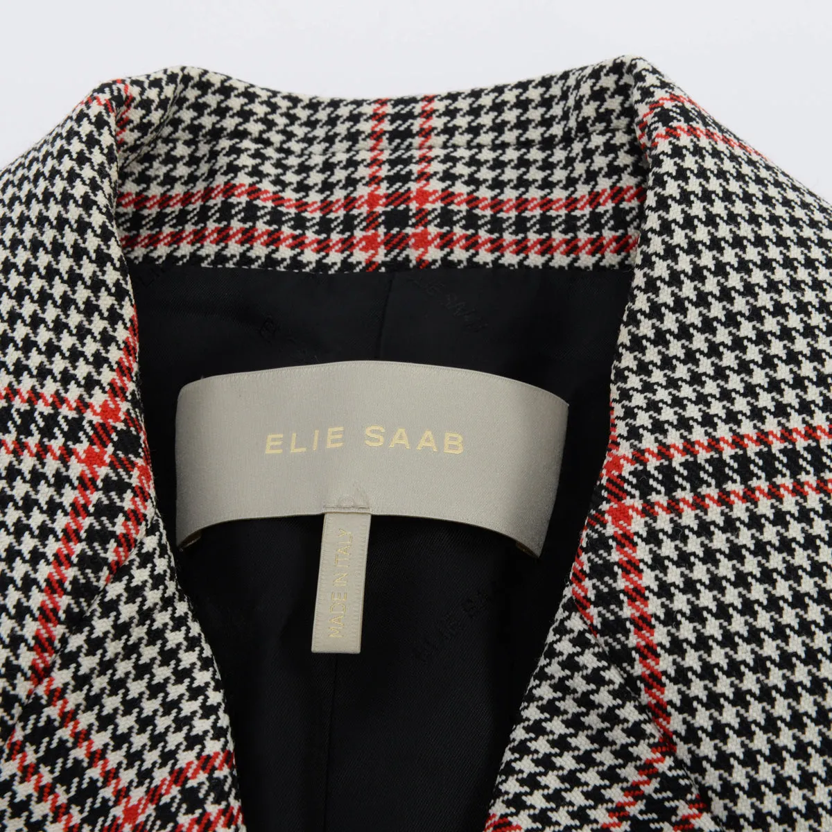 Elie Saab Check Oversize D.B. Jacket