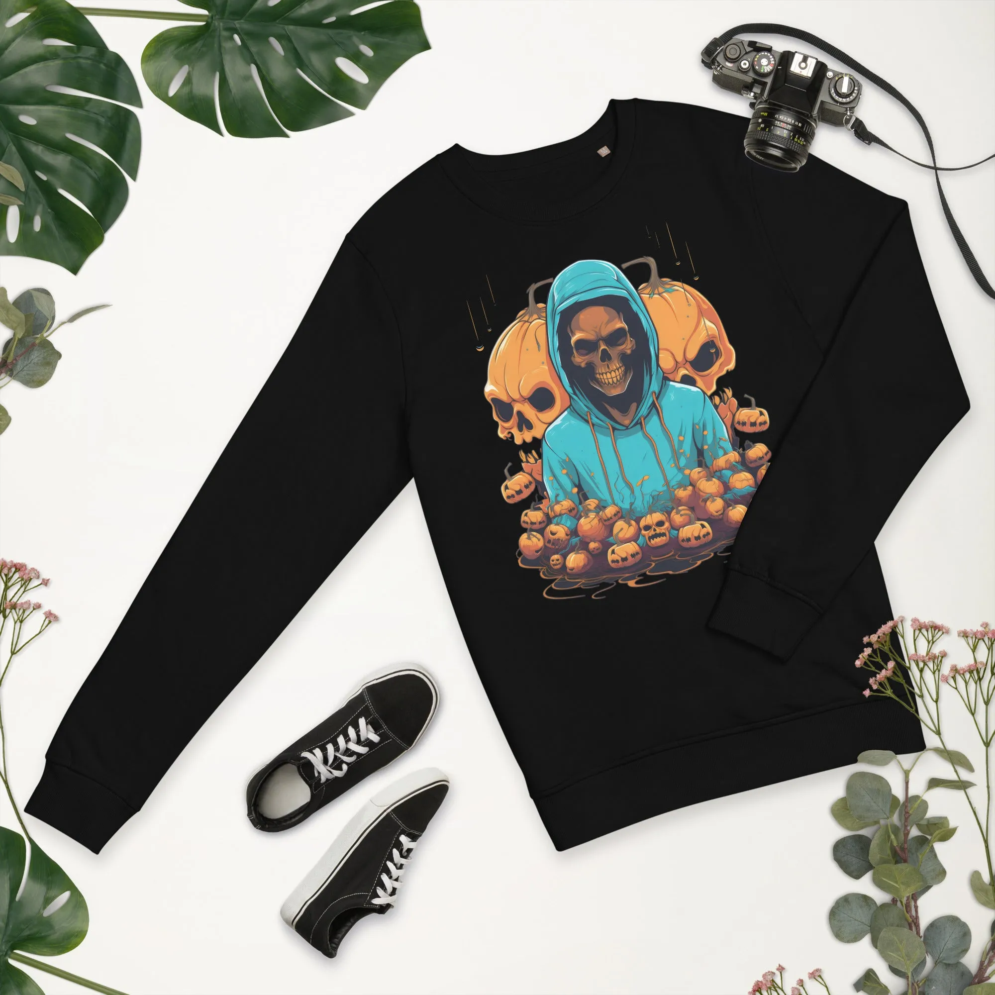 Embrace the Eerie with Halloween Skeleton Man Sweatshirts 001