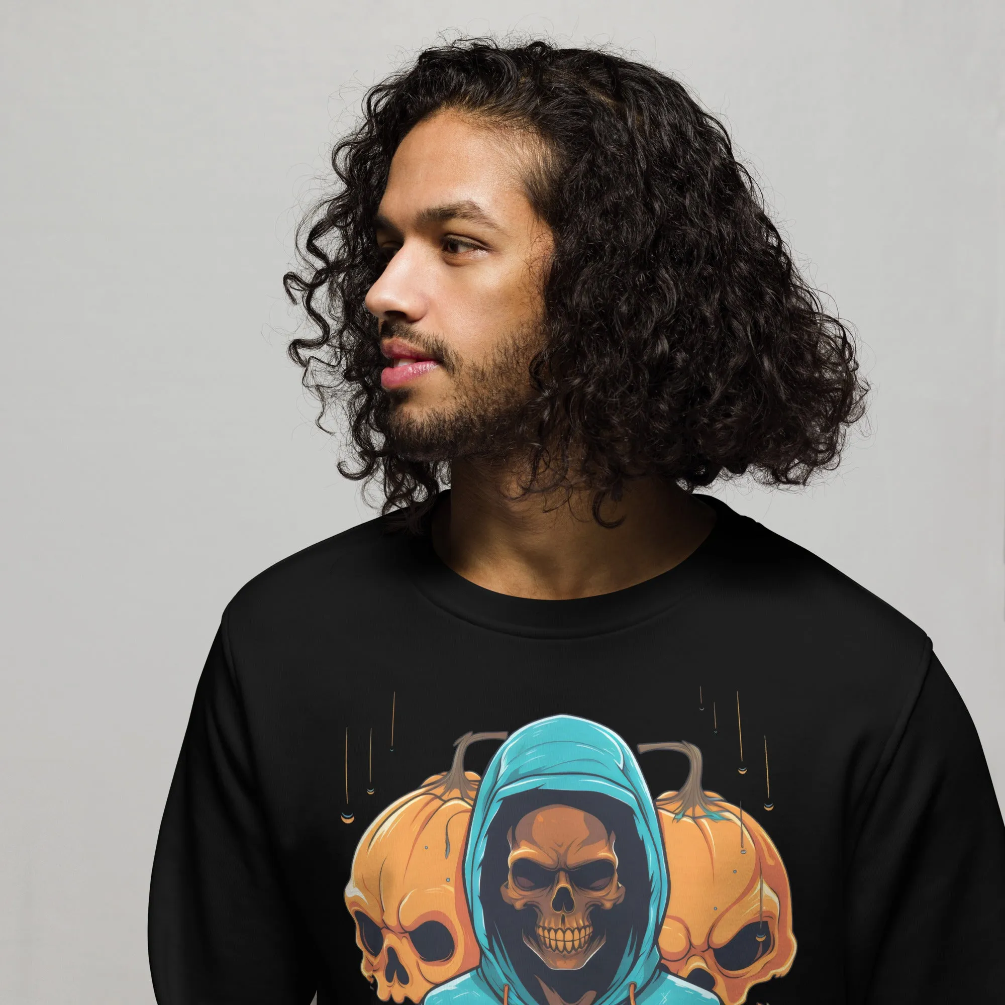 Embrace the Eerie with Halloween Skeleton Man Sweatshirts 001