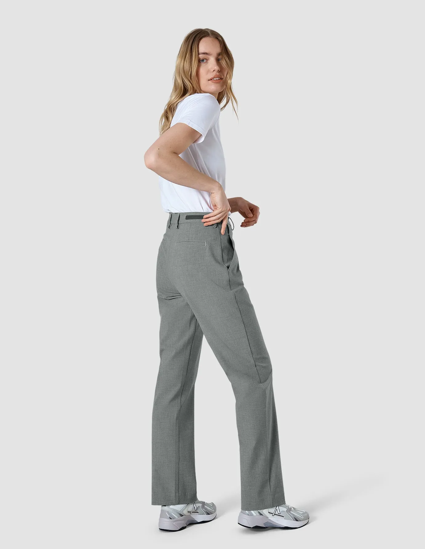 Essential Pants Straight Cloud Grey