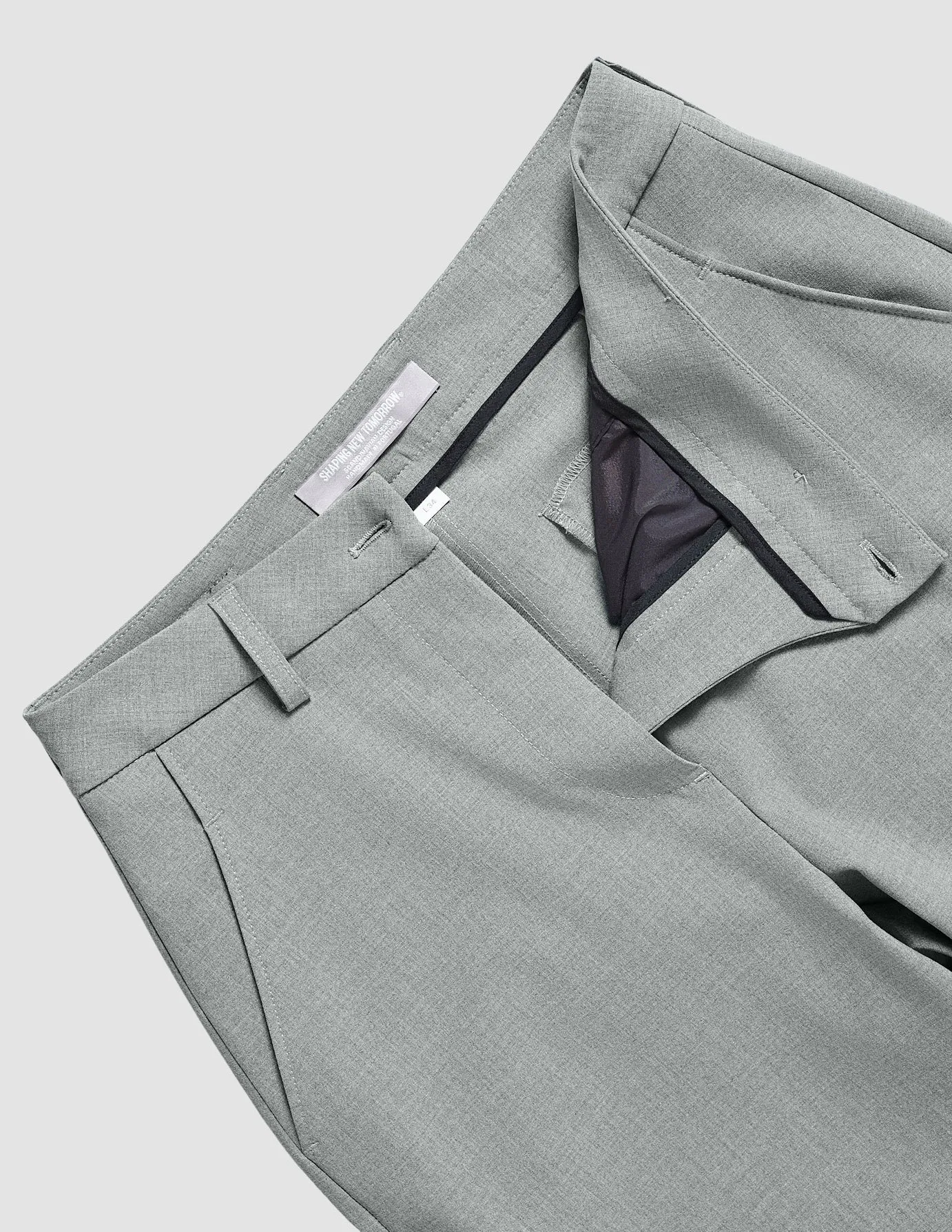 Essential Pants Straight Cloud Grey