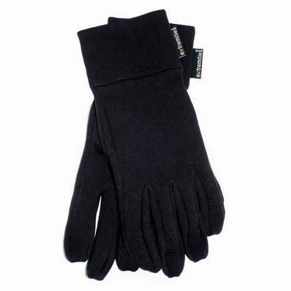 Extremities Women's Power Stretch Black Gloves