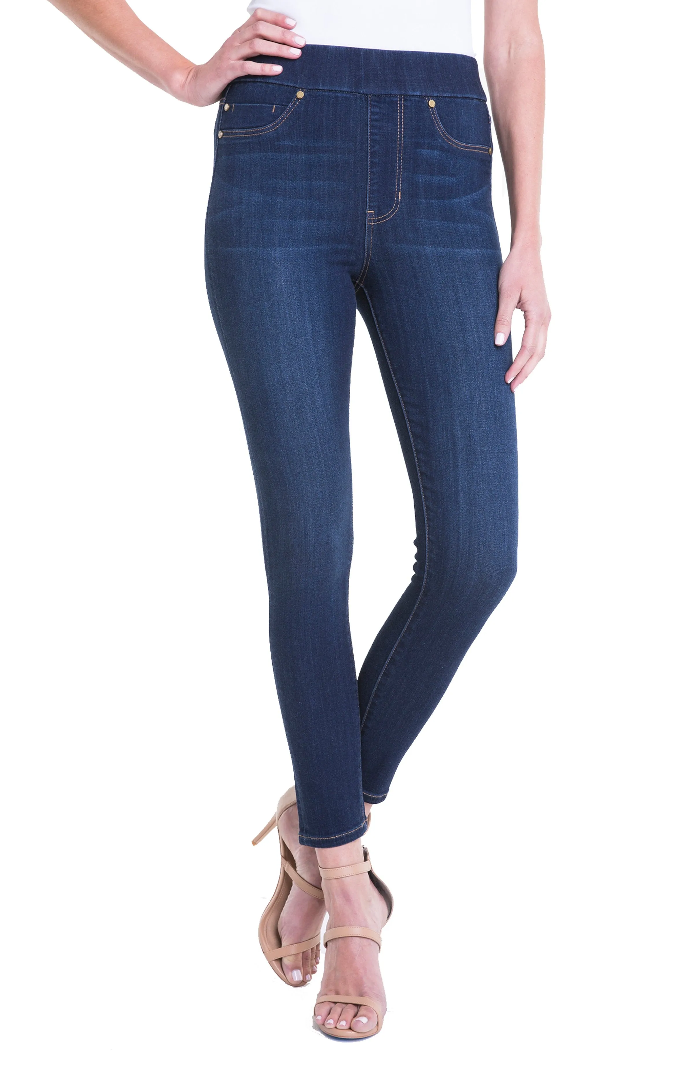 FARRAH HI-RISE PULL-ON ANKLE HIGH PERFORMANCE DENIM