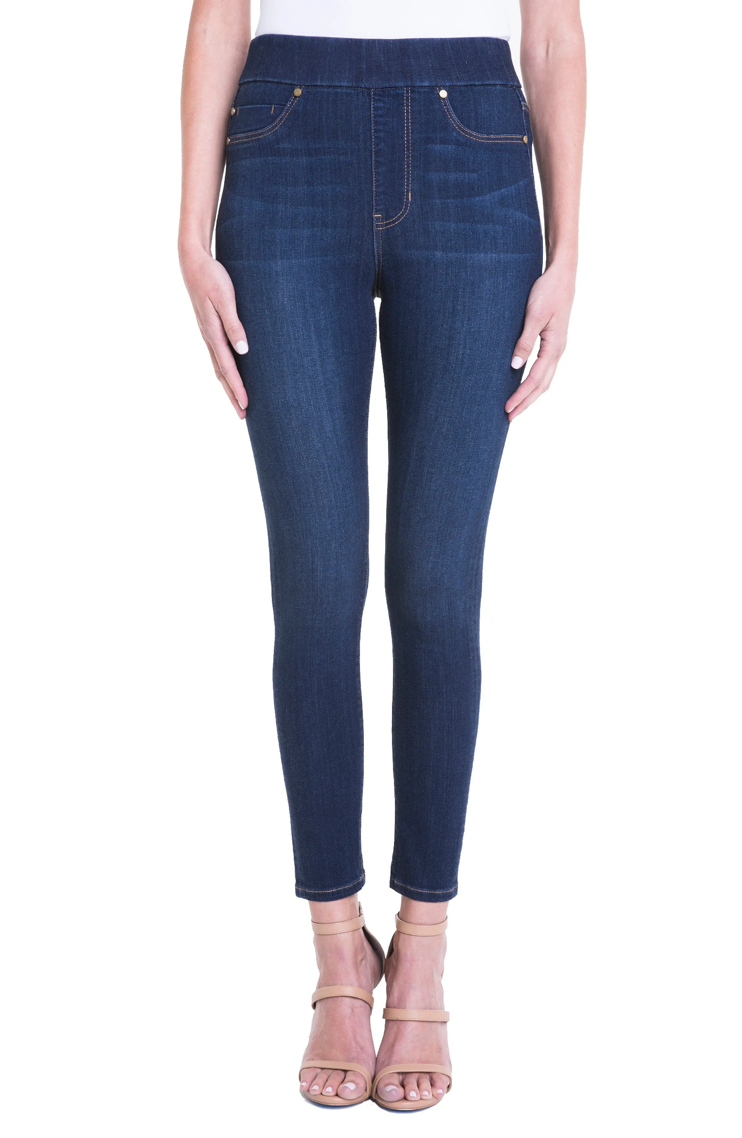 FARRAH HI-RISE PULL-ON ANKLE HIGH PERFORMANCE DENIM