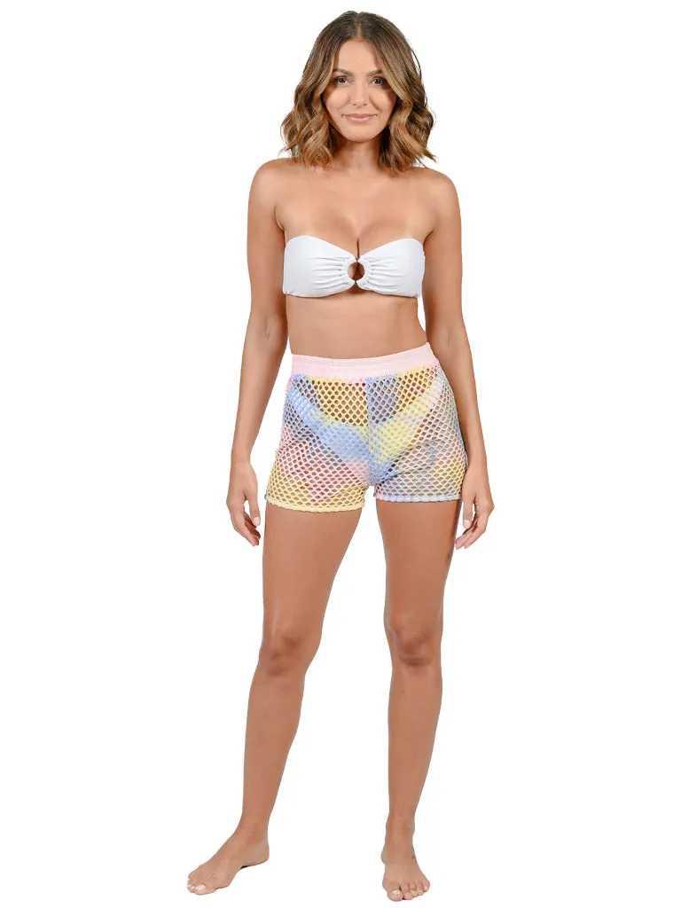 Fishnet Mesh Pull on Short