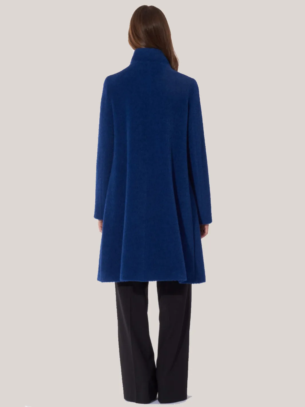 Flared Alpaca & Wool Coat 29001