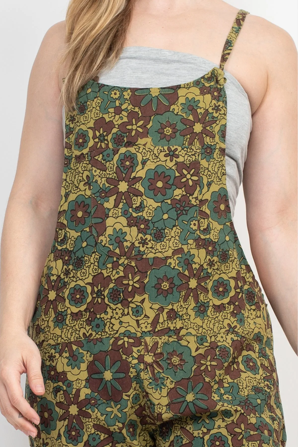 Flower Power Oversized Overalls