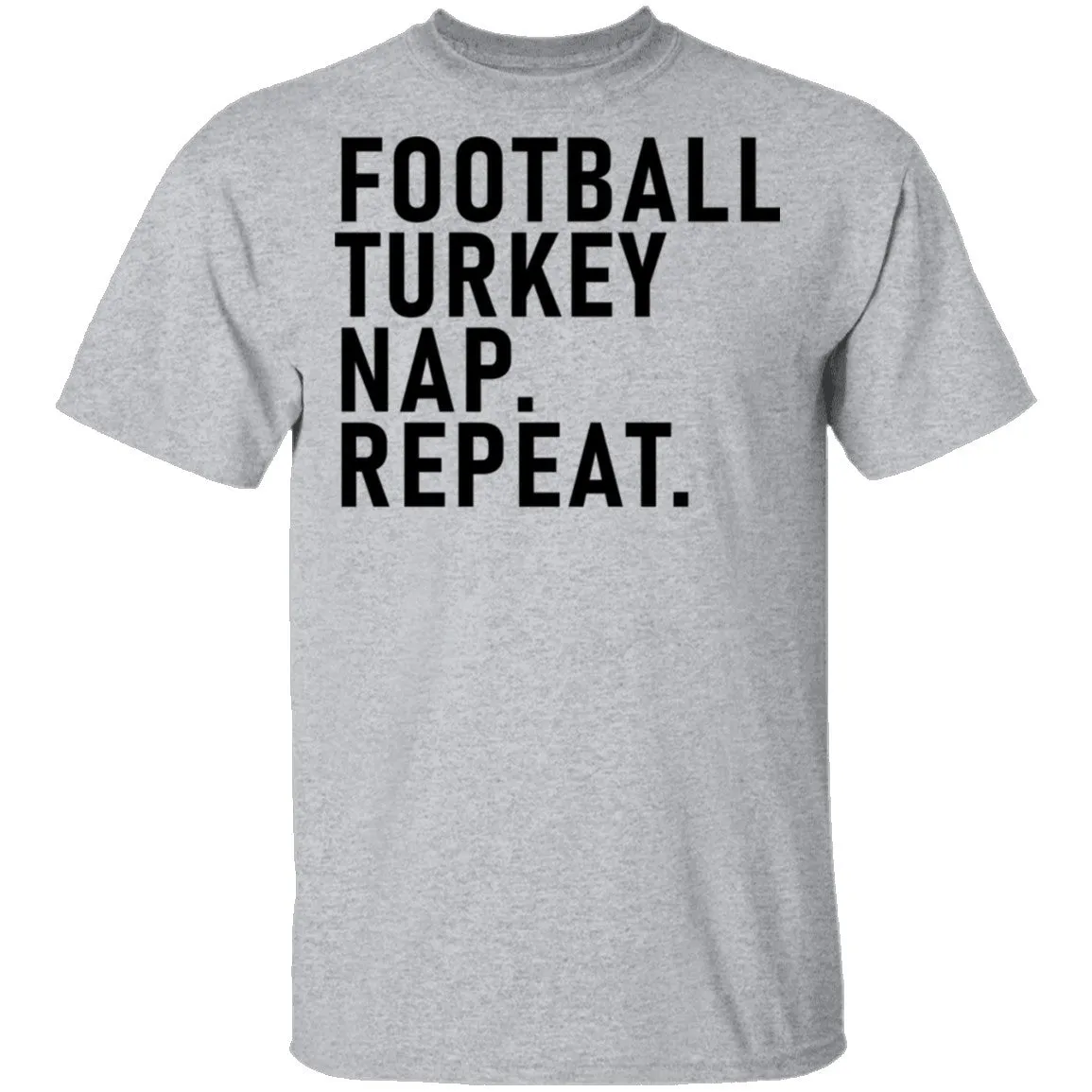 Football Turkey Nap Repeat T-Shirt