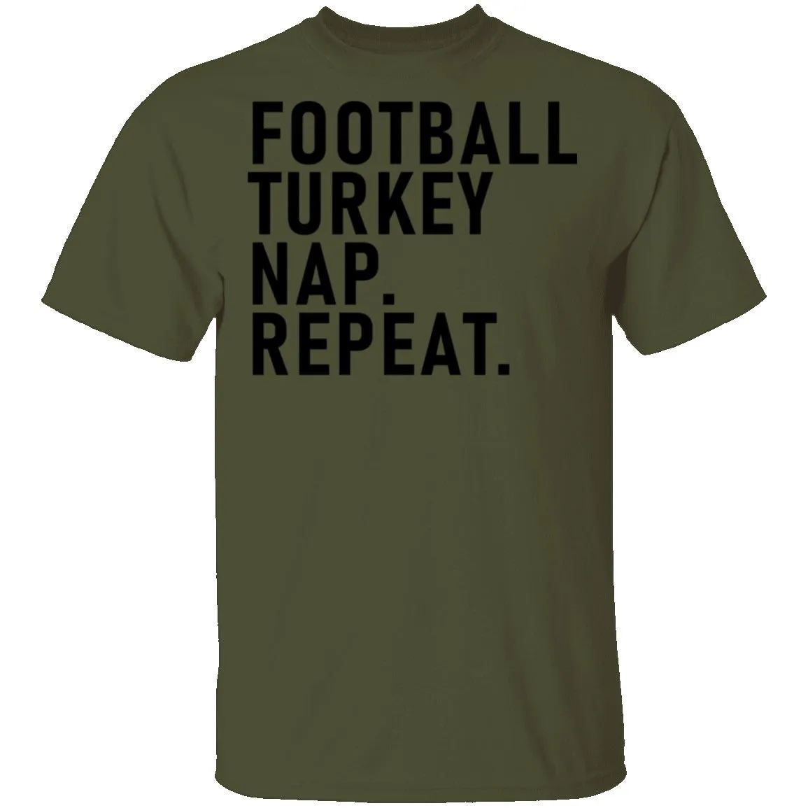 Football Turkey Nap Repeat T-Shirt