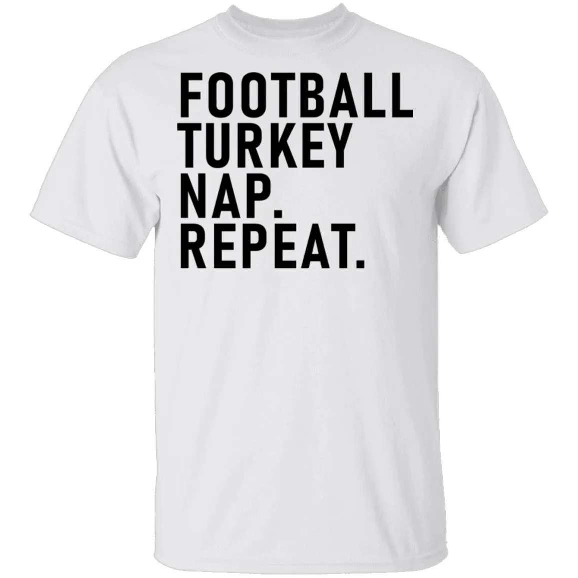 Football Turkey Nap Repeat T-Shirt