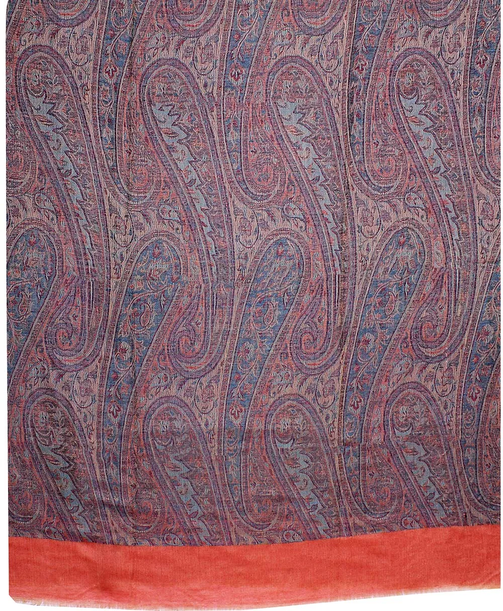 Gift Women's Paisley Wrap Wool Shawl India Clothes (80 x 40 inches)