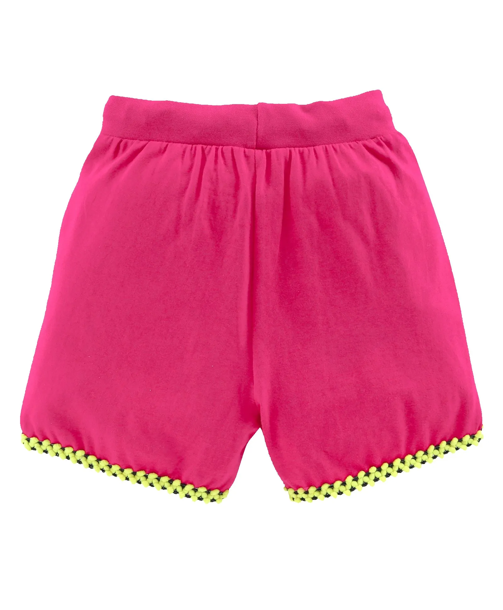 Girls Cotton Jersey Shorts -Pack of 2