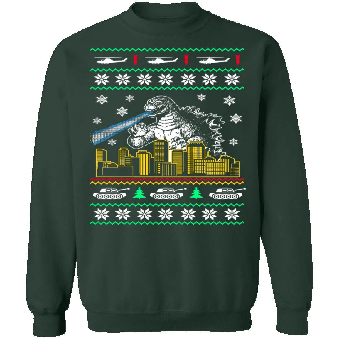 Godzilla Ugly Christmas Sweater