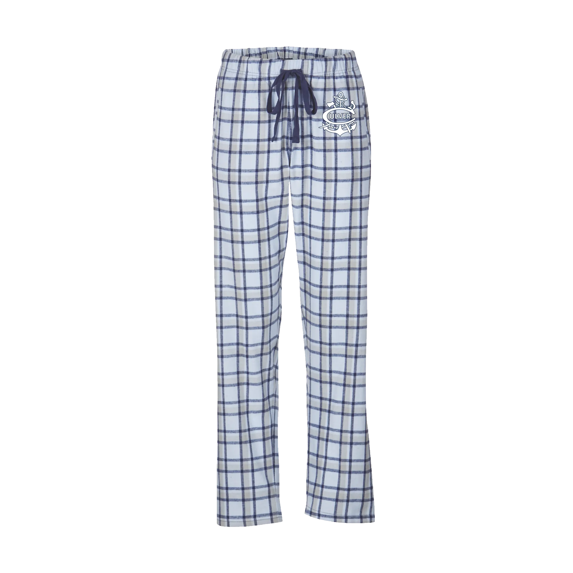 Haley Anchor Flannel Pant - Carolina Blue