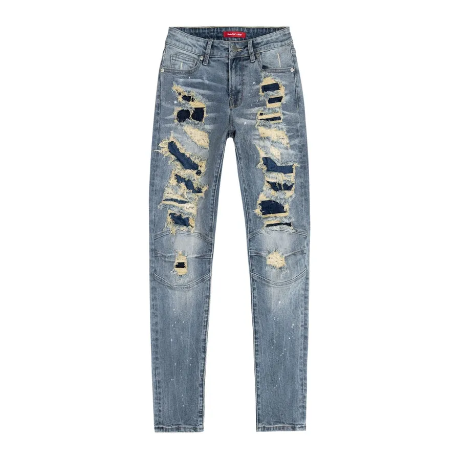 Heavy Ripoff Semi Basic Denim Pants - Vegas Blue