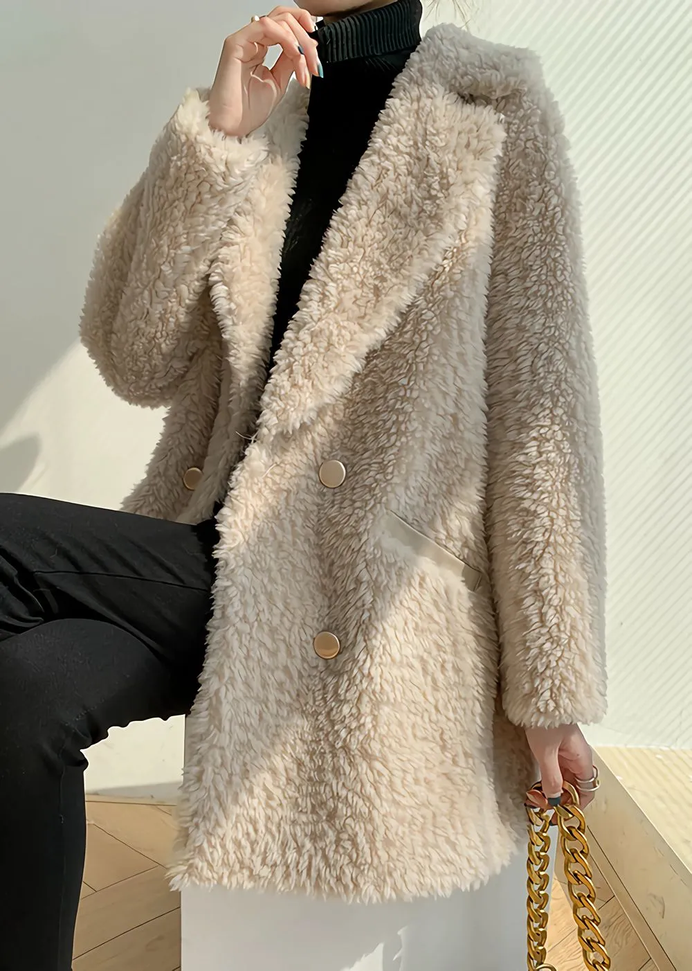 High Pile Wool Fleece Coat