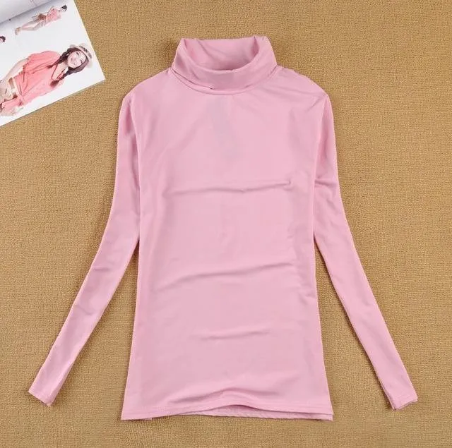 High quality Fashion wool turtleneck pullovers long sleeve big size women clothing