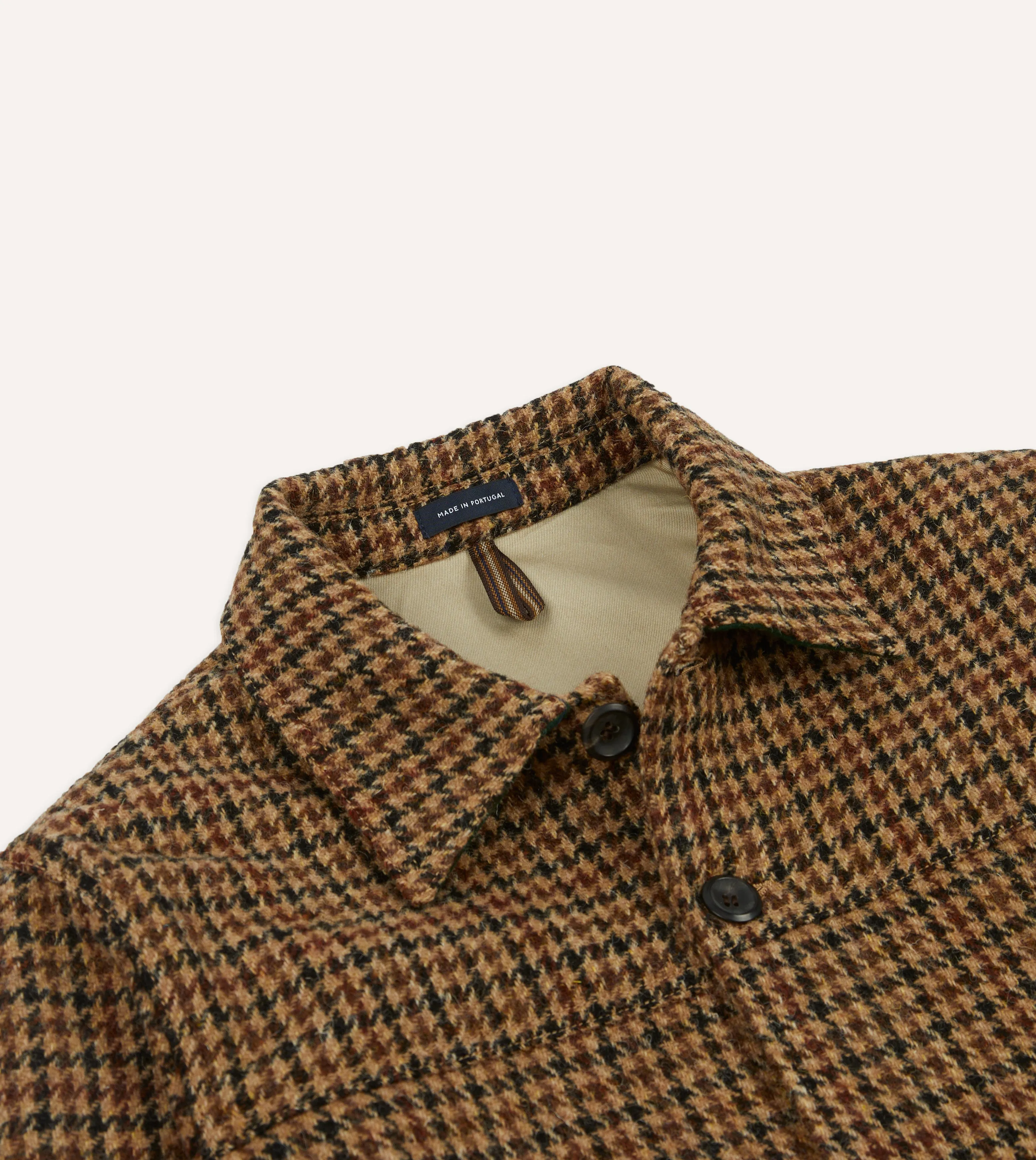 Houndstooth Check Harris Tweed Donkey Chore Jacket