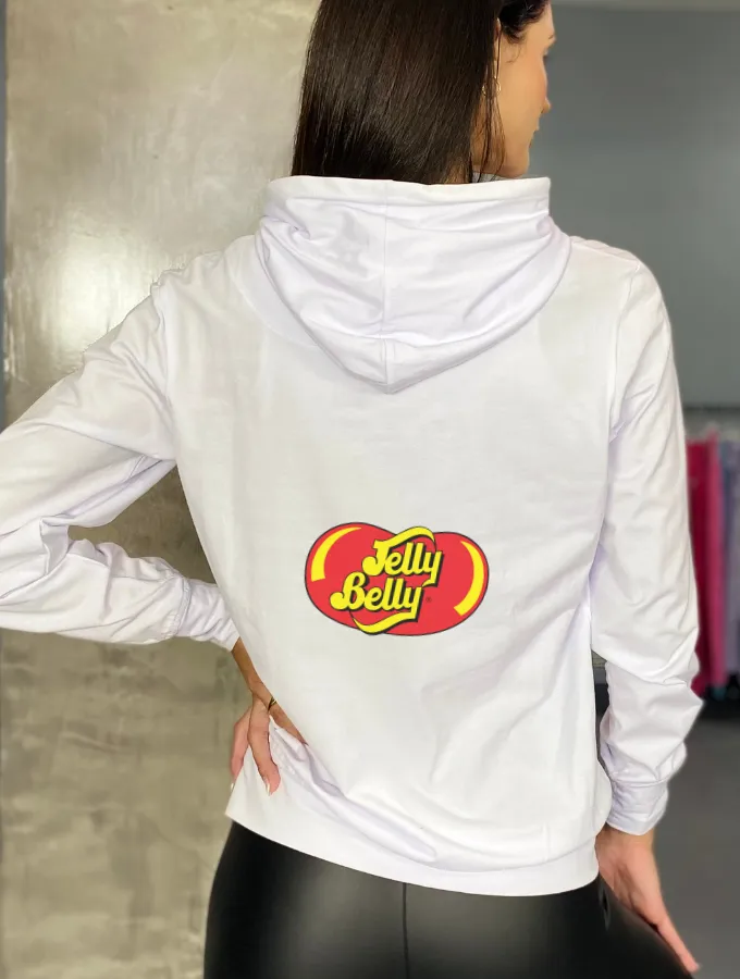 JELLY BELLY SUMMER HOODIE - WHITE