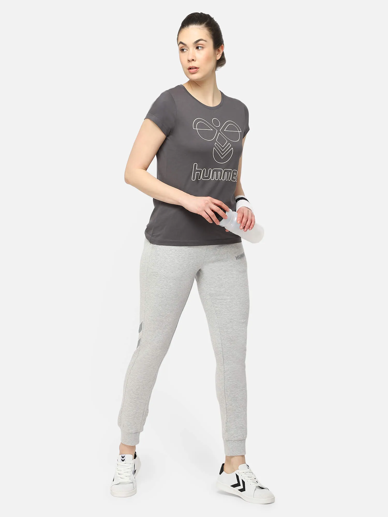 Legacy Women Cotton Grey Tapered Training Pant