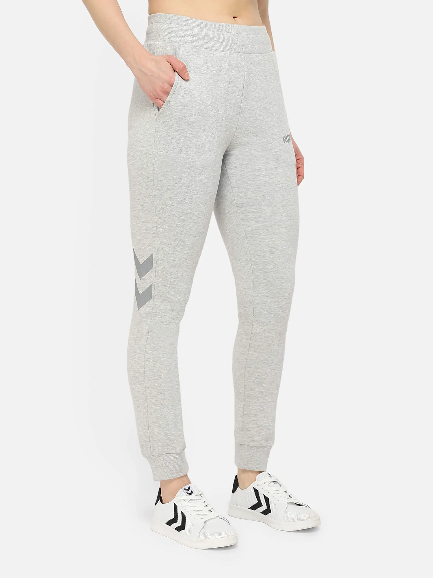 Legacy Women Cotton Grey Tapered Training Pant