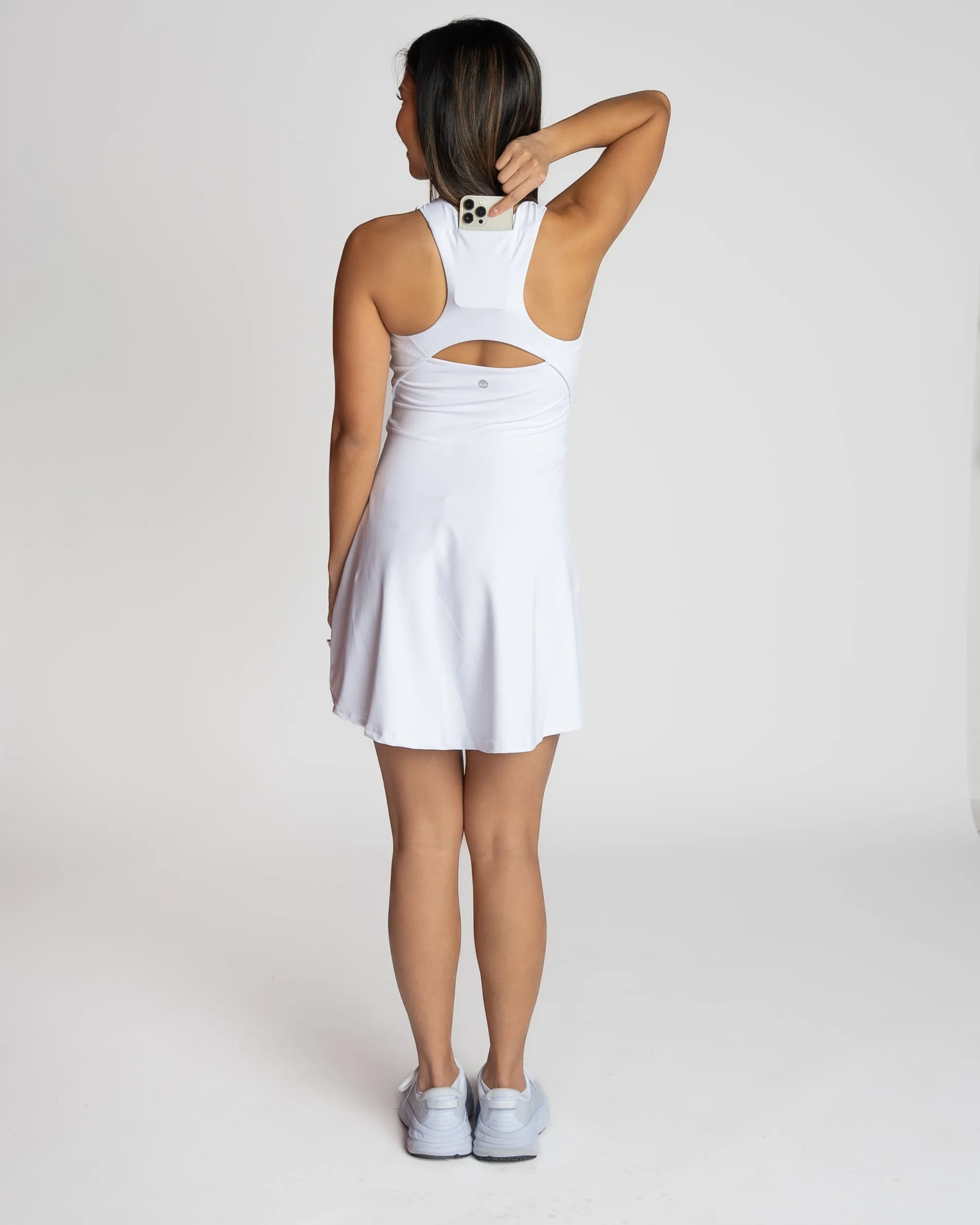 Lux Lightweight Baseline Dress - White - FINAL SALE