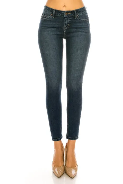 Mid-Rise Push-Up Skinny Jeans - EP3129