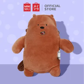 MINISO x We Bare Bears - Plush Crossbody Bag Sling Bag