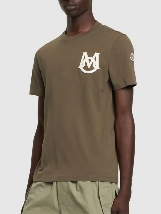 Moncler   Logo cotton jersey t-shirt 