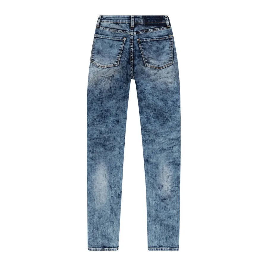 Moto Basic Denim Pants - Fairfax Blue