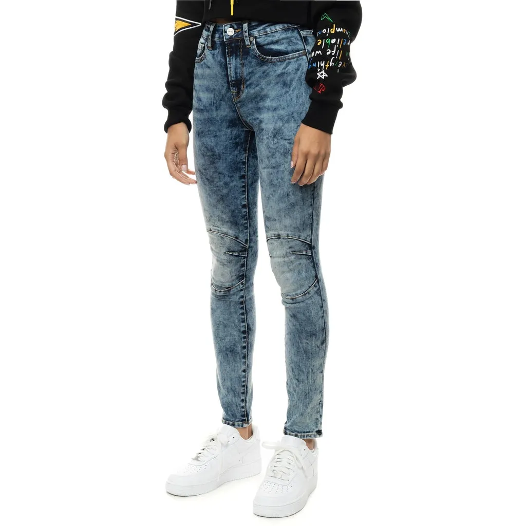 Moto Basic Denim Pants - Fairfax Blue