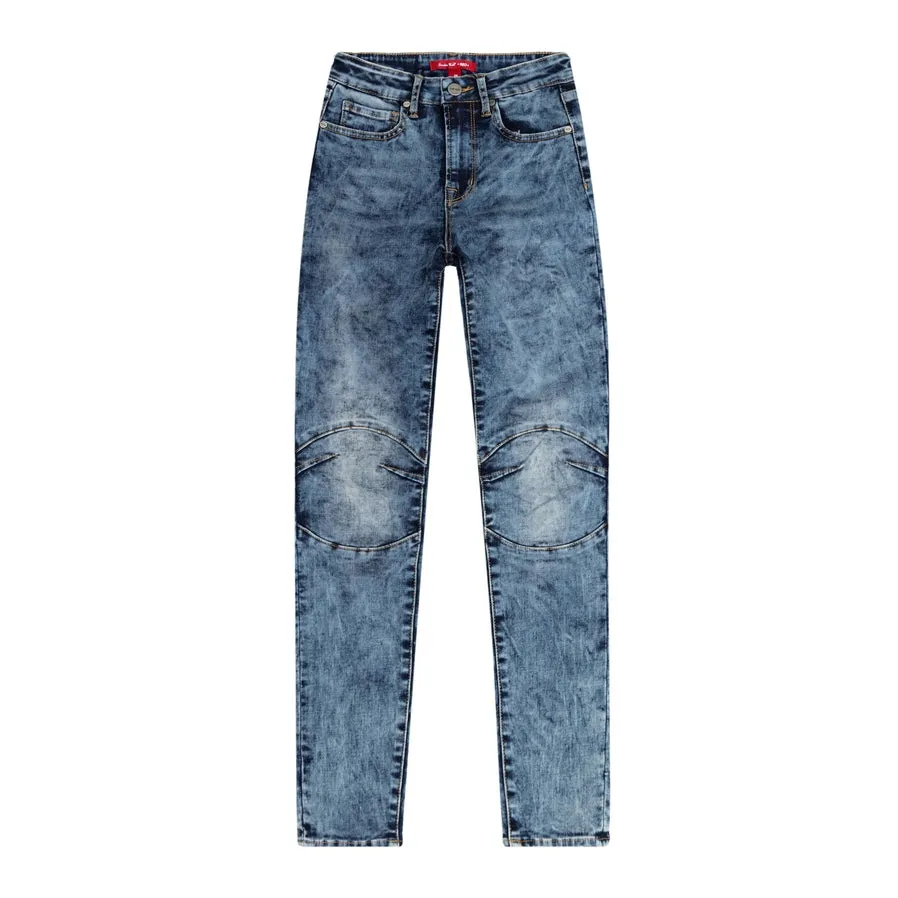 Moto Basic Denim Pants - Fairfax Blue