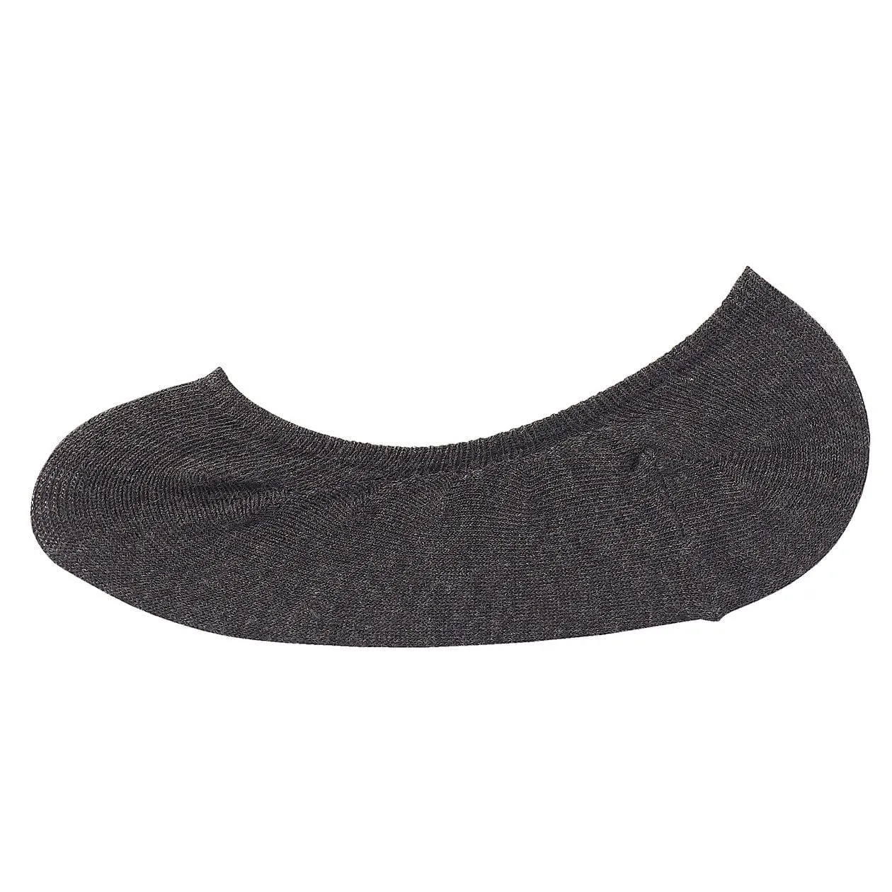 Non-Slip Wide Fit Cotton Blend No-Show Socks