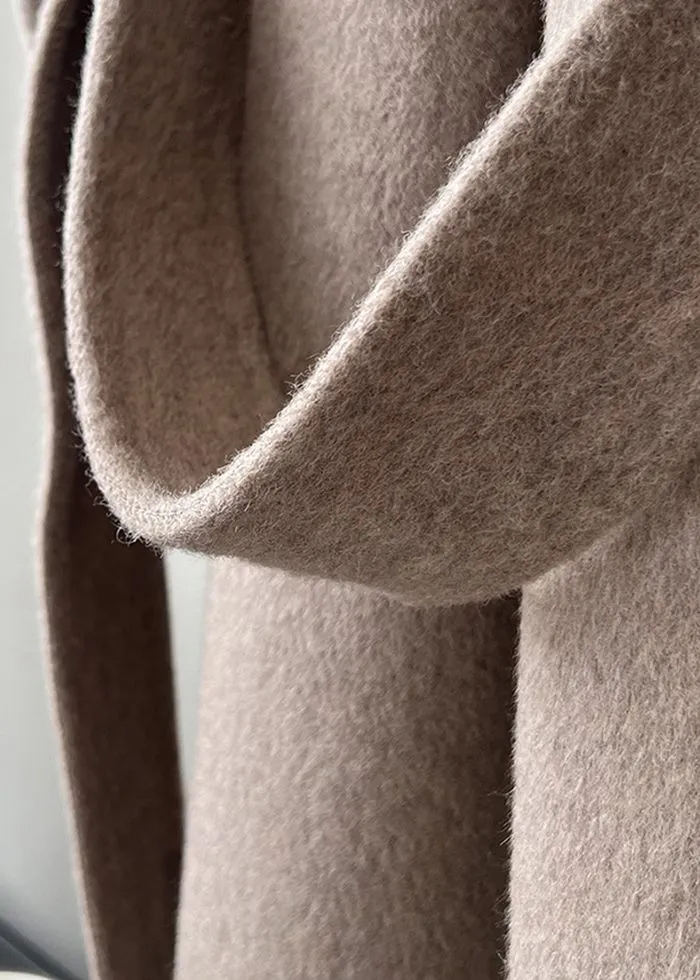 Oversize Wrap Long Wool Coat