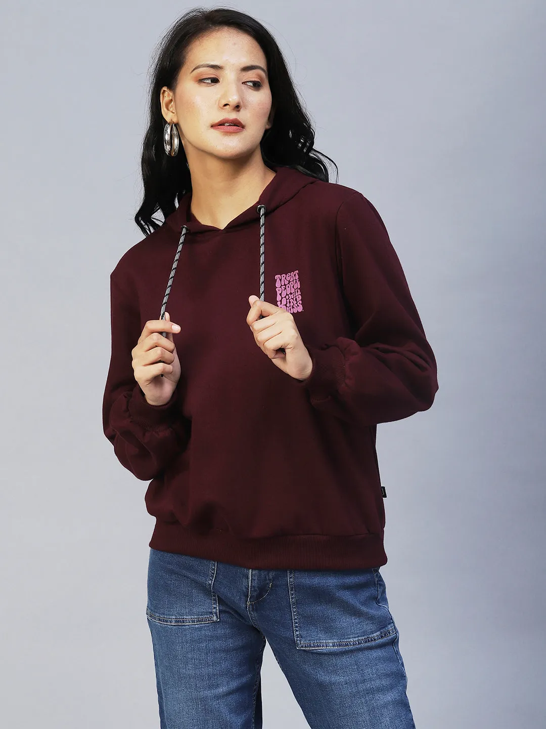 Oversized Fleece Hooded Sweatshirt