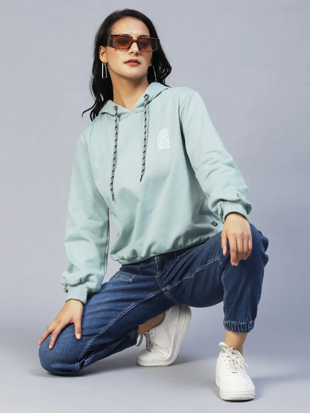 Oversized Fleece Hooded Sweatshirt