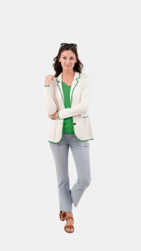 Palm Beach Blazer - White and Green