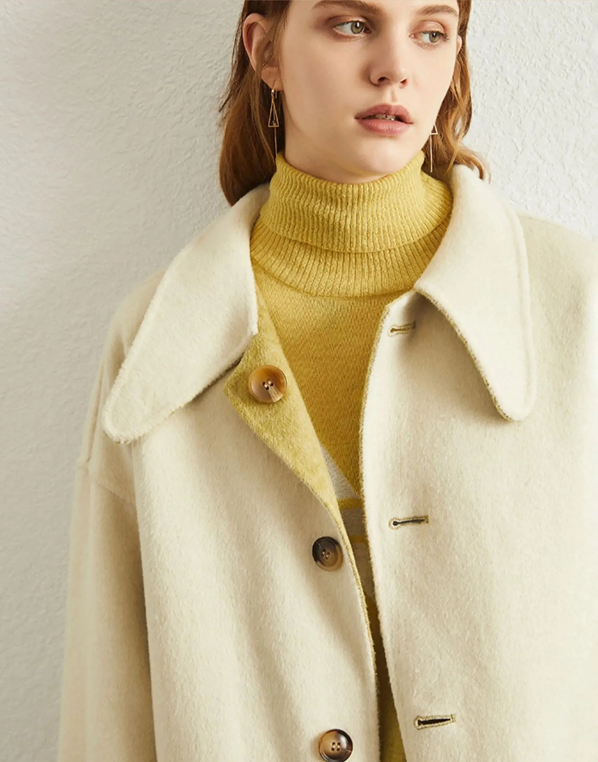 Reversible Double Face Wool Coat