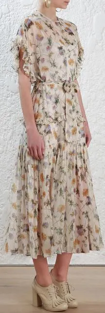 'Rife' Dandelion Long Dress