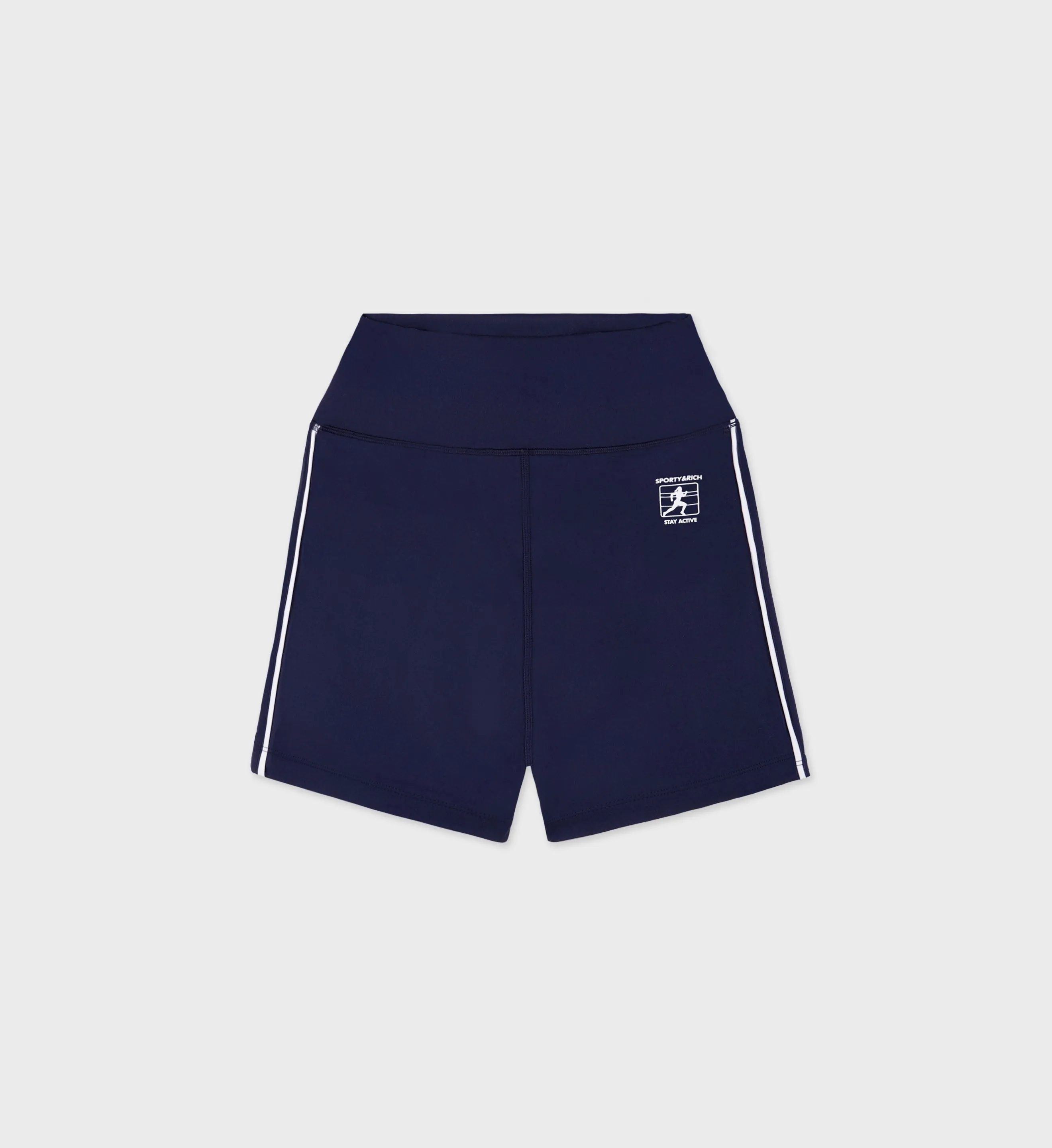 Runner Box Biker Short - Navy/White