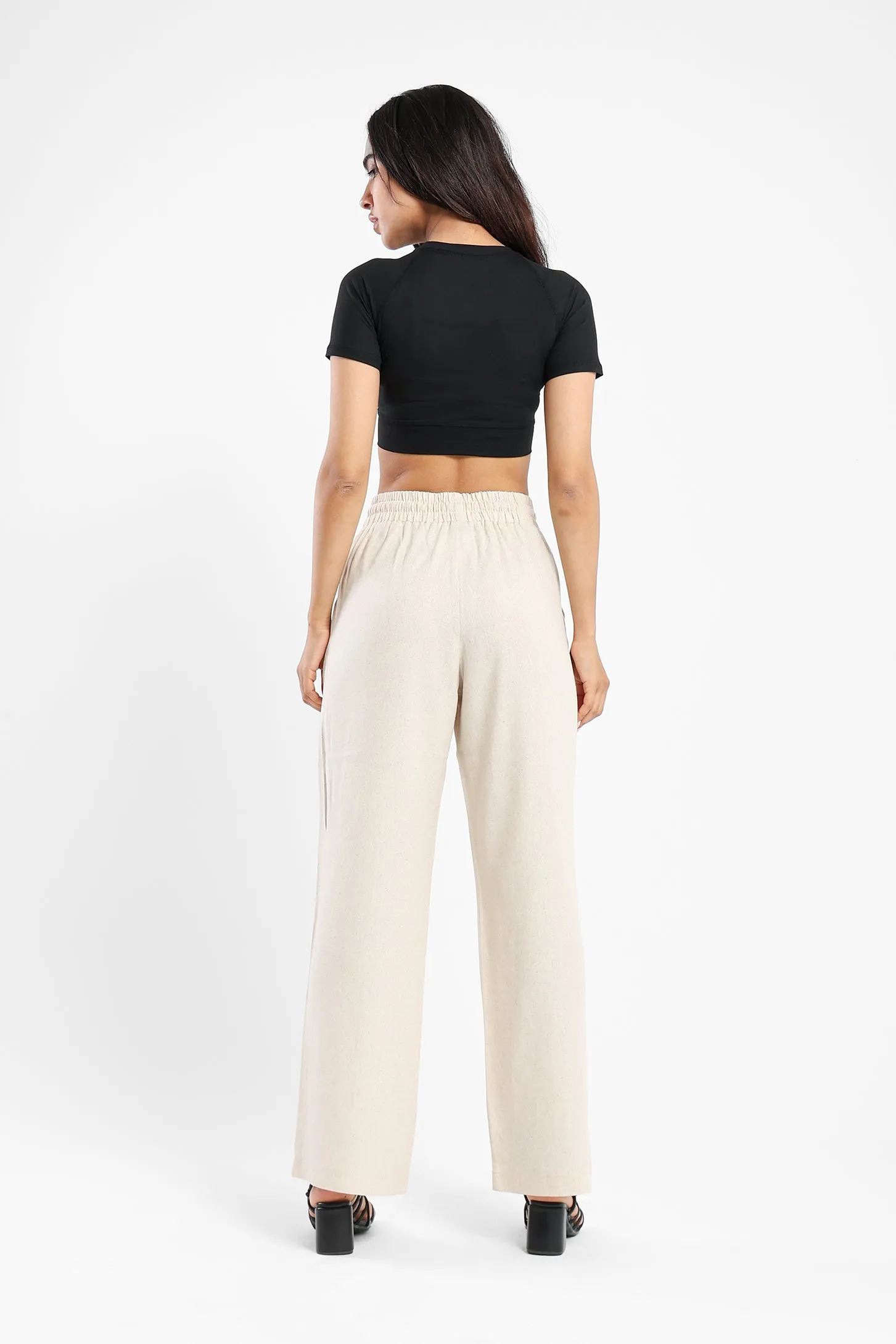 Sandy Linen Pants - Beige