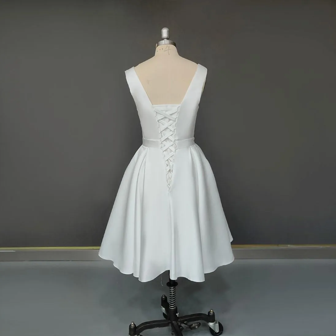 Satin Mini Charm Wedding Dress