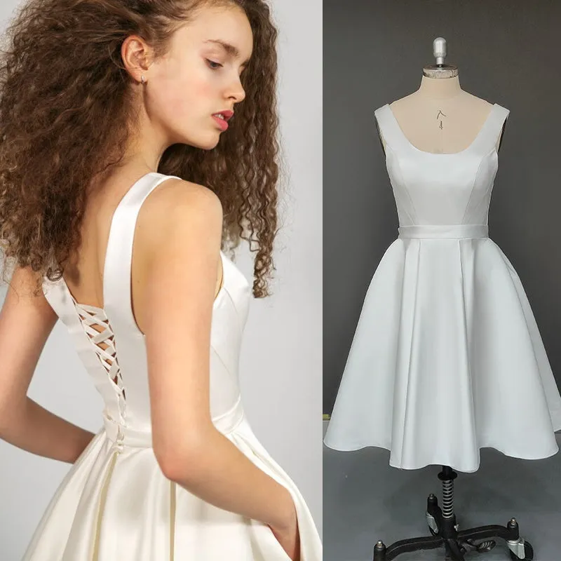 Satin Mini Charm Wedding Dress