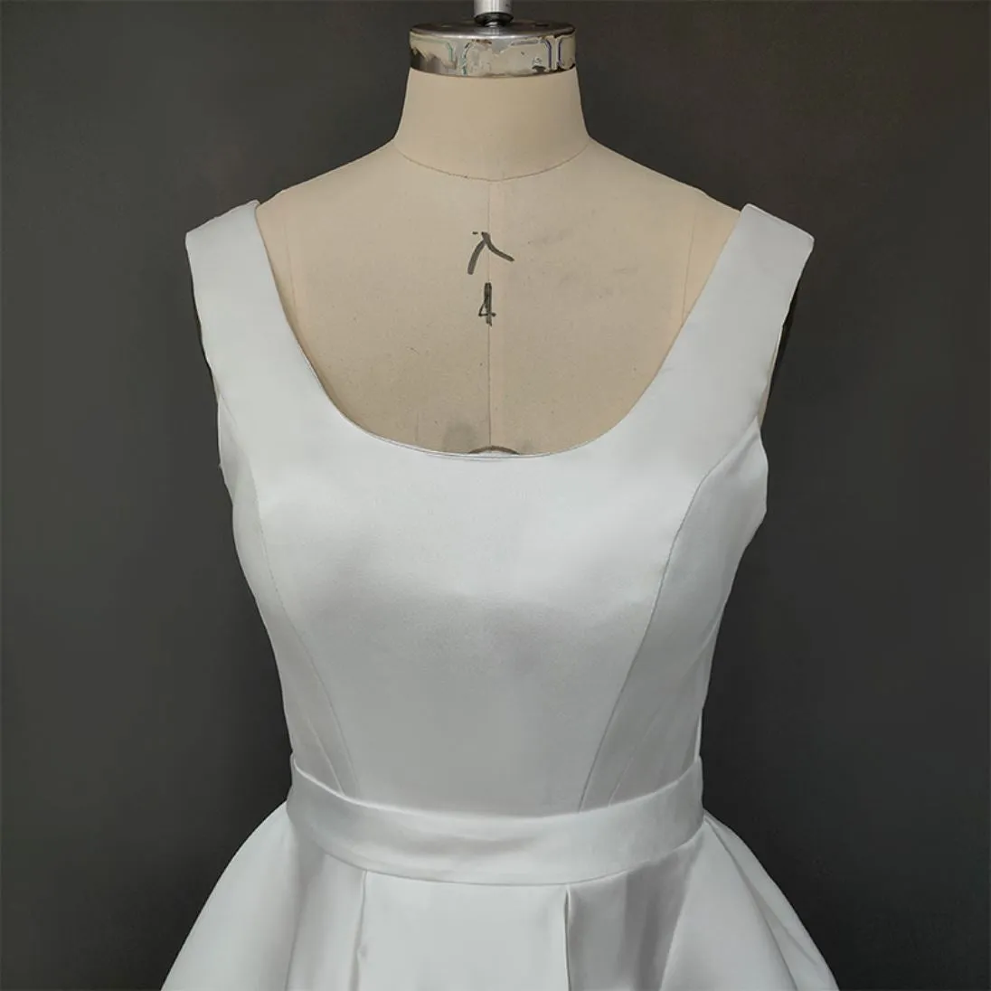 Satin Mini Charm Wedding Dress