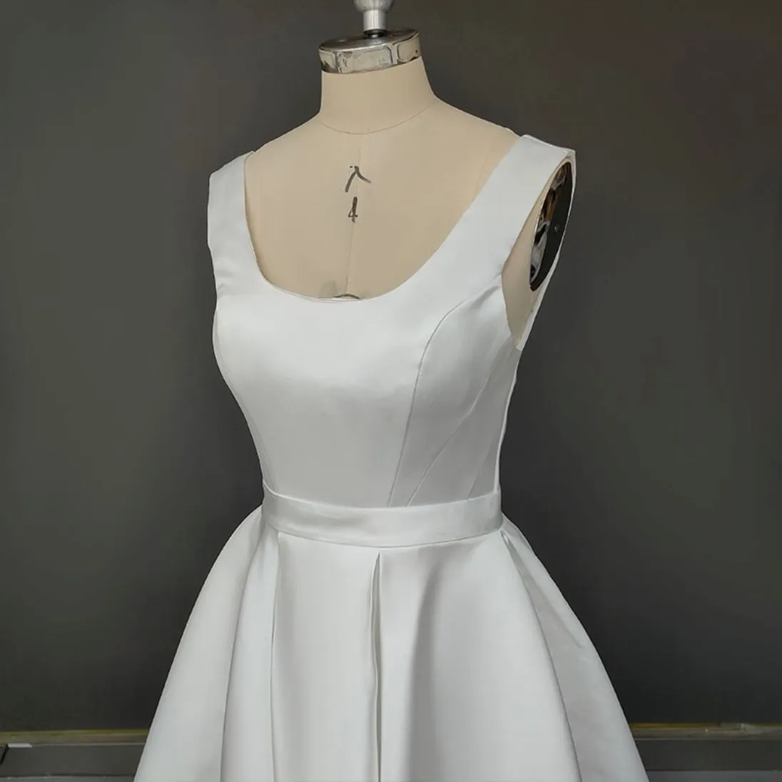 Satin Mini Charm Wedding Dress