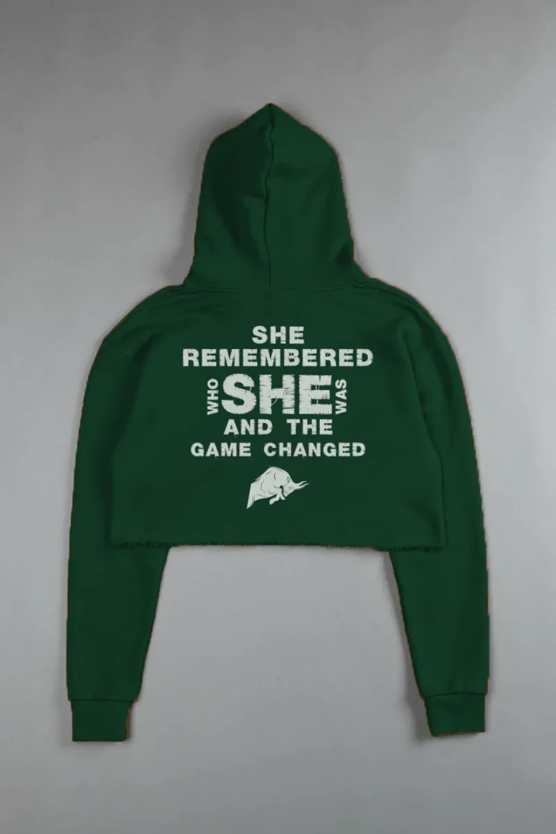 She Remembered Who She Was (CROPPED) HOODIE