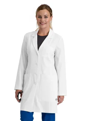 Skechers Womens  34" 4-Way Stretch Five Pocket Lab Coat