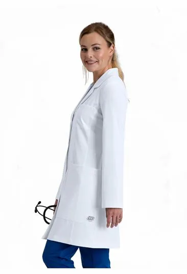 Skechers Womens  34" 4-Way Stretch Five Pocket Lab Coat