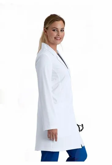 Skechers Womens  34" 4-Way Stretch Five Pocket Lab Coat